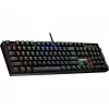 Defender Mirax GK-352 teclado gaming mecánico, switches Outemu Blue, iluminación RGB, con cable USB, Negro
