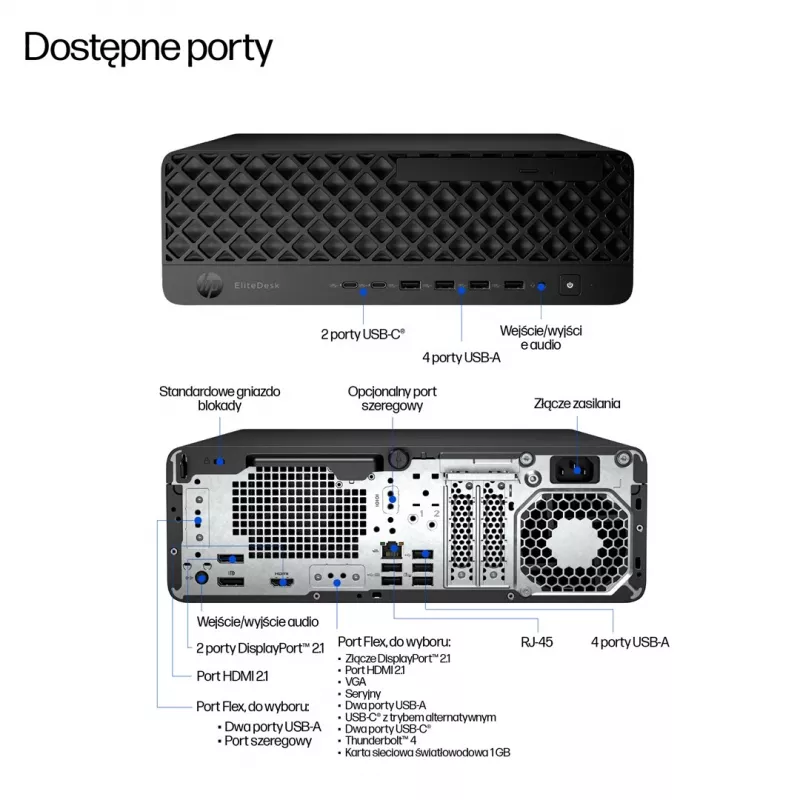 HP EliteDesk 8 SFF G1i PC de sobremesa, Intel Core Ultra 5 235, 16 GB RAM, 512 GB SSD, Windows 11 Pro, 3 años de garantía