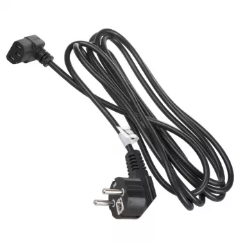 Cable de alimentación Maclean MCTV-854 con conector hembra, 3 polos, negro, 1,5 m