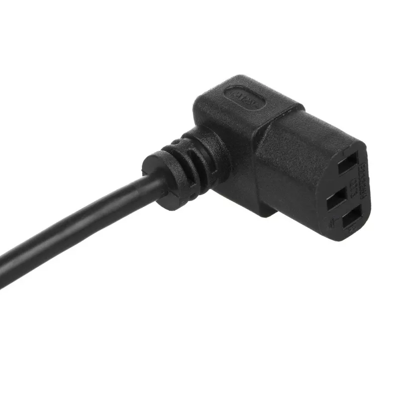 Cable de alimentación Maclean MCTV-854 con conector hembra, 3 polos, negro, 1,5 m