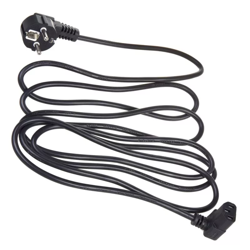 Cable de alimentación Maclean MCTV-854 con conector hembra, 3 polos, negro, 1,5 m