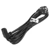 Cable de alimentación Maclean MCTV-854 con conector hembra, 3 polos, negro, 1,5 m