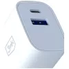 Cargador de pared 3MK FlowPower 30W USB-A USB-C PD 3.0 QC 4+ Blanco