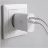 Cargador de pared 3MK FlowPower 30W USB-A USB-C PD 3.0 QC 4+ Blanco