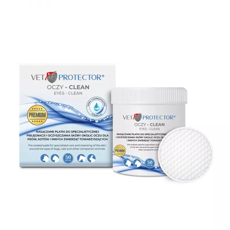 Toallitas limpiadoras de ojos JM SANTE VET PROTECTOR 50 uds.