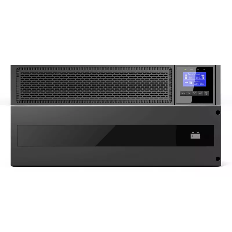 SAI LevelOne VOLTA UPS-2110 online doble conversión 10KVA/10000W 6U rack/torre Negro