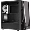 Torre Midi Aerocool NightHawk Duo, cristal templado - Negra