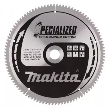Disco de sierra Makita 305x30x100T especializado aluminio