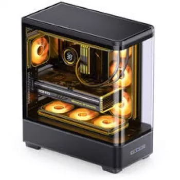 Torre Midi Jonsbo TK-5, ATX, cristal templado - Negra
