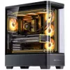 Torre Midi Jonsbo TK-5, ATX, cristal templado - Negra