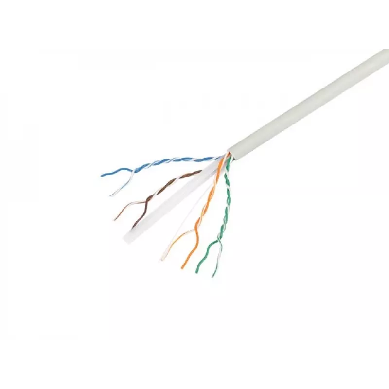 Cable de red LANBERG Cat.6 UTP LSZH 305m Gris CU Solid 23AWG Fluke Passed CPR