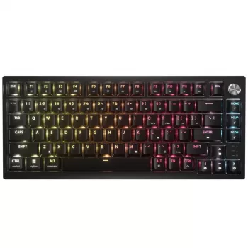 CORSAIR K65 PLUS Wireless 75% Teclado mecánico, Hot-Swappable, interruptores MLX Red Tactile, RGB por tecla, QWERTY inglés, negro