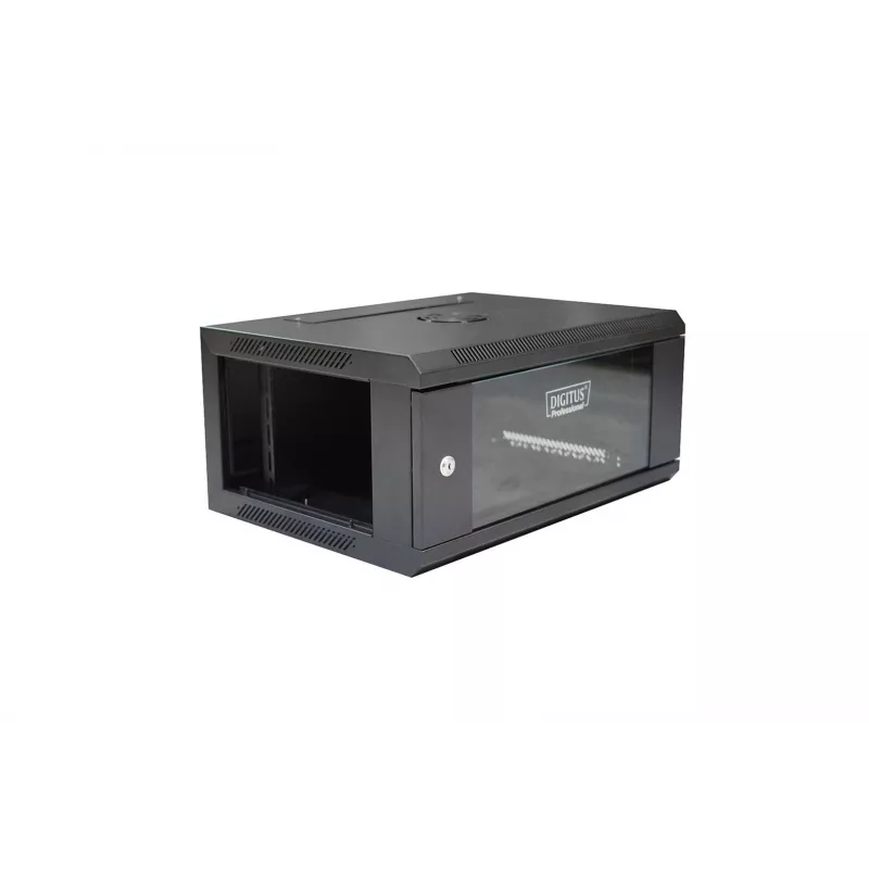 Digitus DN-W19 04U/450/B Armario rack 4U de montaje en pared negro