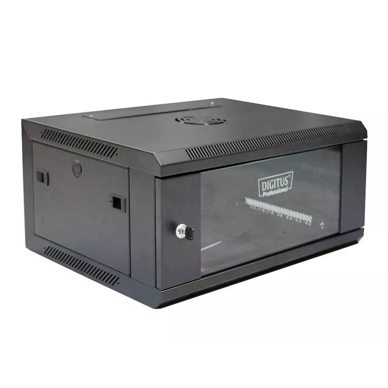 Digitus DN-W19 04U/450/B Armario rack 4U de montaje en pared negro