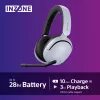 Sony INZONE H5 Auriculares gaming inalámbricos over-ear con micrófono blancos