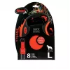 FLEXI XTREME L Correa retráctil para perro de cinta 8m - hasta 55kg naranja