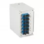 EFB-ELEKTRONIK caja de distribución de fibra óptica para carril DIN OS2 G652D 12xSC pigtail 6x adaptador SC dúplex (BHS70223.12)