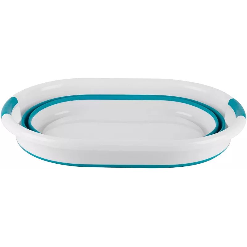 Beldray LA034816TQFEU7 Cesto de ropa plegable, blanco/menta