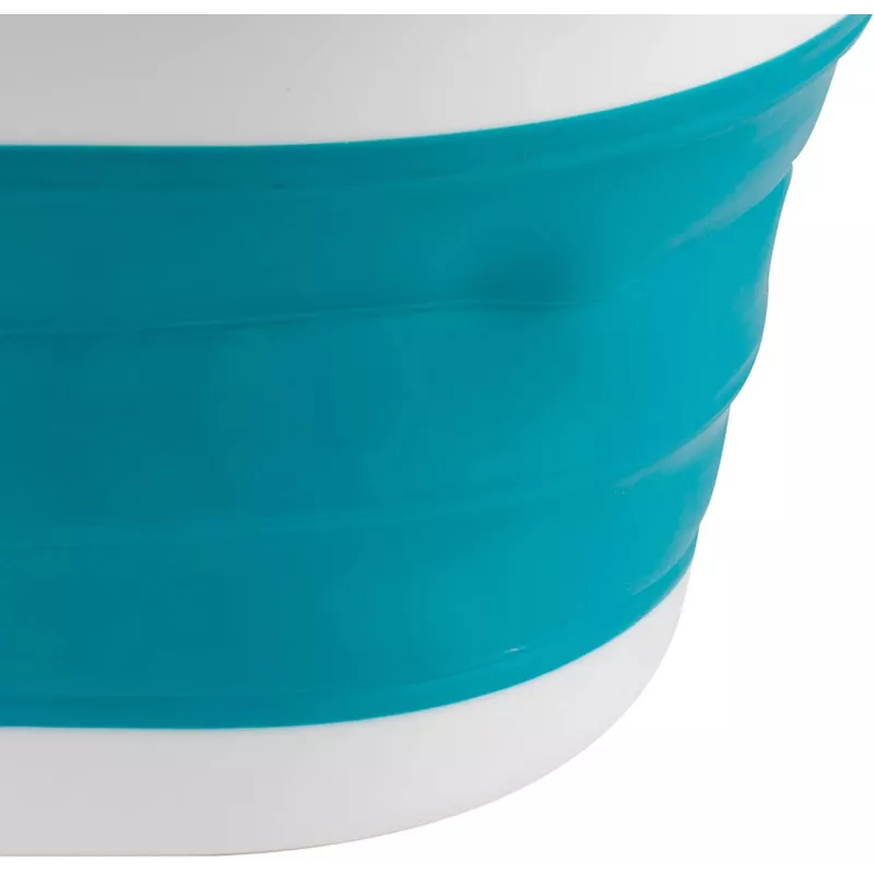 Beldray LA034816TQFEU7 Cesto de ropa plegable, blanco/menta