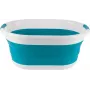 Beldray LA034816TQFEU7 Cesto de ropa plegable, blanco/menta