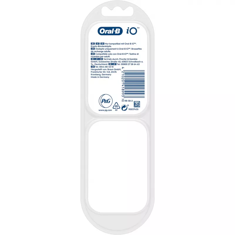 BRAUN Oral-B iO Gentle Care Cabezal de cepillo pack de 2 negro