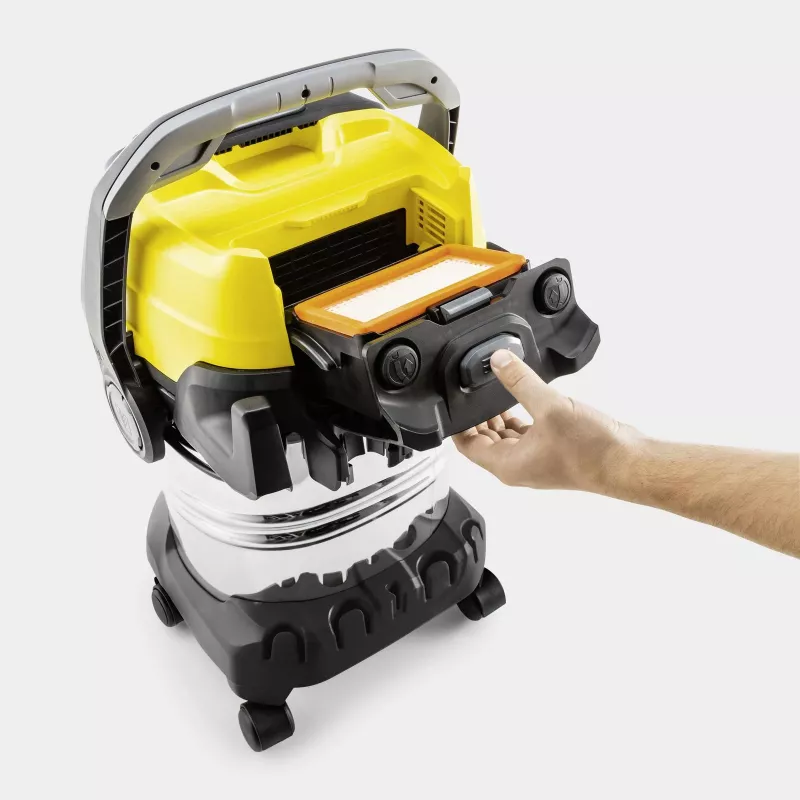Kärcher WD 7 Control P S 30/6/35/T Aspirador en húmedo y seco, 1400 W, 30 L, acero inoxidable