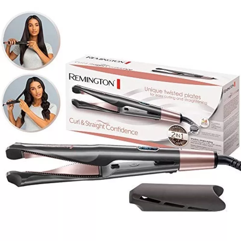Remington S6606 Plancha de pelo negra/bronce