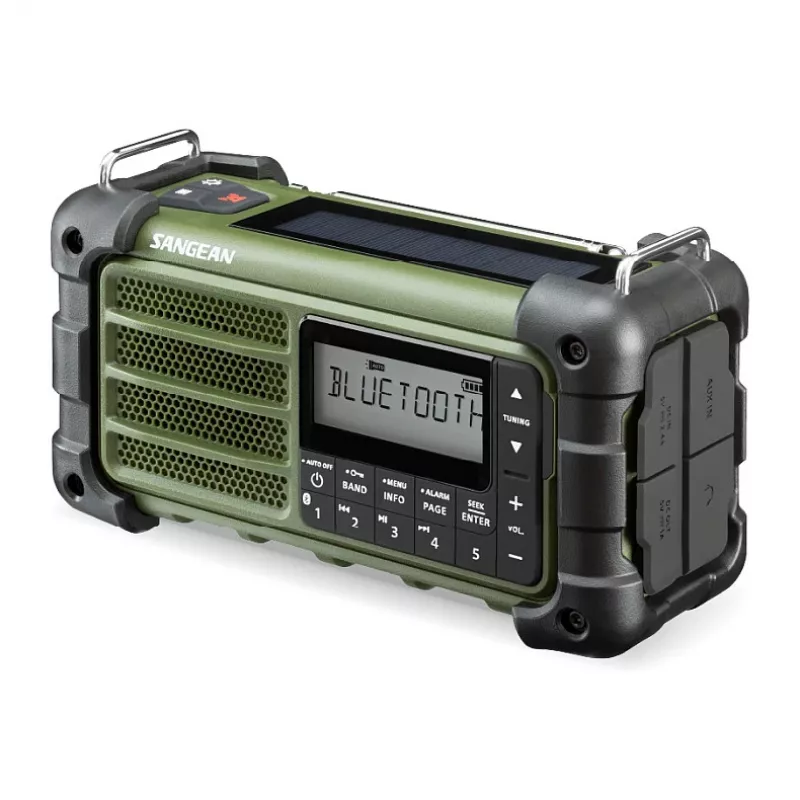 Sangean MMR-99 Radio de emergencia portátil AM/FM verde bosque
