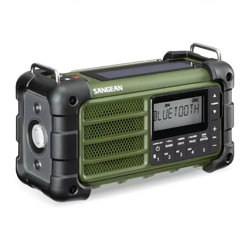Sangean MMR-99 Radio de emergencia portátil AM/FM verde bosque