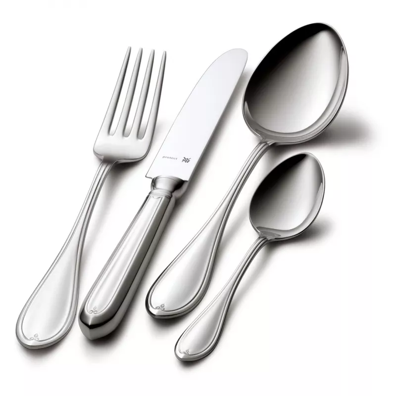 WMF Premiere Juego de cubiertos de 30 piezas, acero inoxidable Cromargan Protect