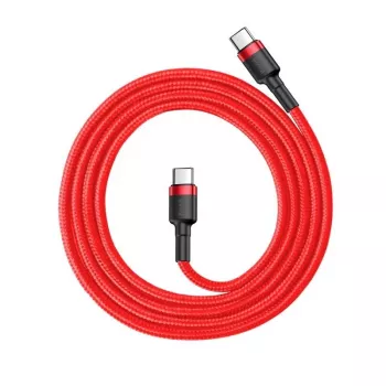 Baseus Cafule Cable USB-C a USB-C 60W 1m rojo