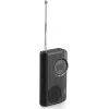JVC RA-E311B Radio portátil AM/FM con antena telescópica y asa de transporte, negra
