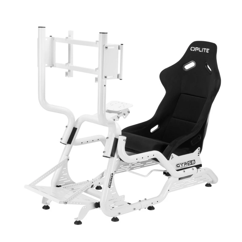 OPLITE Cockpit GTR S8 Infinity Force White simulador de carreras cockpit