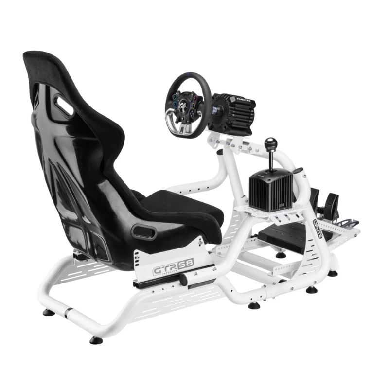 OPLITE Cockpit GTR S8 Infinity Force White simulador de carreras cockpit