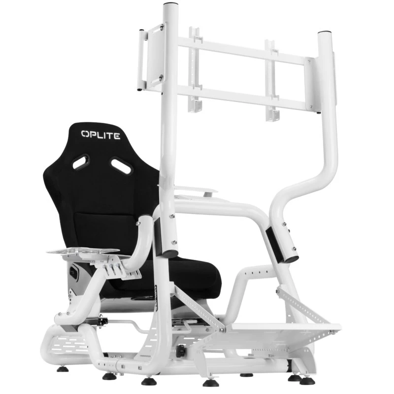 OPLITE Cockpit GTR S8 Infinity Force White simulador de carreras cockpit