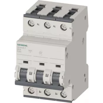 Siemens 5SY4320-7 Interruptor automático magnetotérmico 20 A 3 polos C