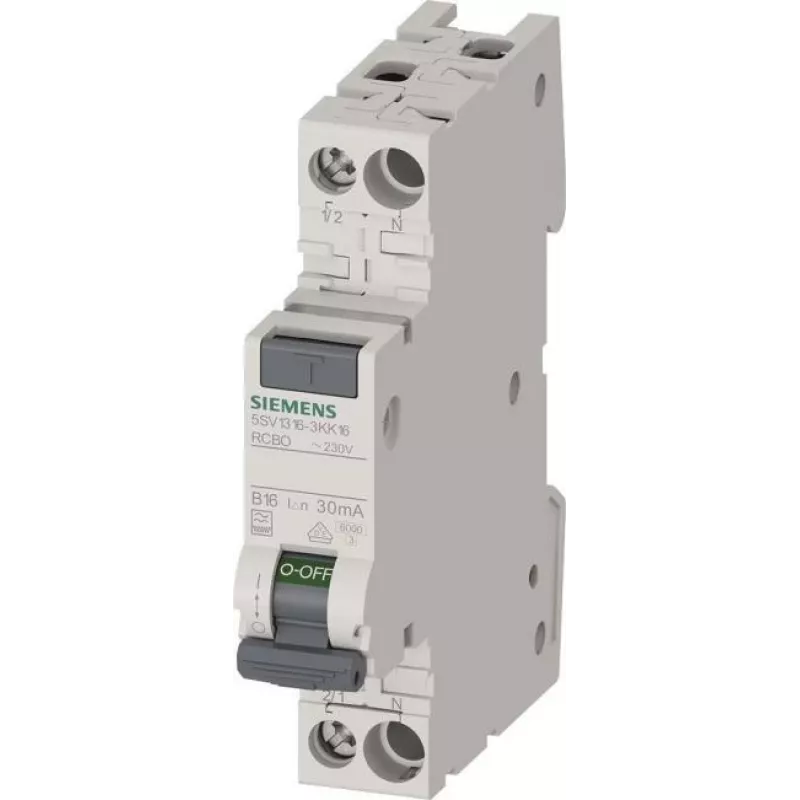 Siemens SENTRON 5SV1316-3KK16 RCBO tipo F 30mA B16 1P+N 16A 6kA