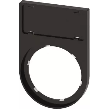 Siemens SIRIUS ACT 3SU1900-0AR10-0AA0 Portaetiquetas plano redondeado negro 12,5x27 mm
