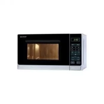 Sharp R-242 INW Microondas solo 20L 800W plateado