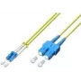 Lightwin LDP-09 LC-SC 5.0 cable de fibra óptica monomodo dúplex, LC a SC, 5 m, amarillo, LSZH
