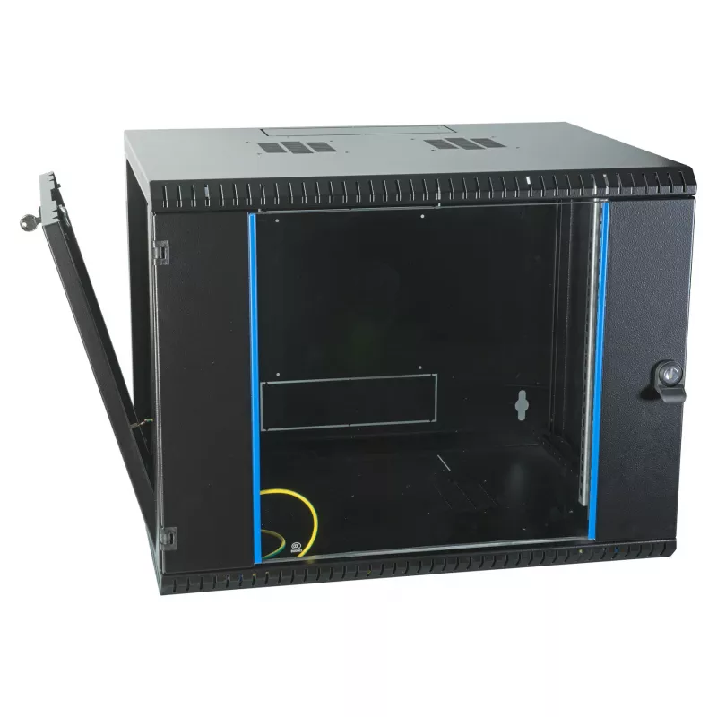EFB-ELEKTRONIK Armario de pared 19 inch 9U, fijo, de una pieza, RAL 9005, profundidad 450 mm (691709VTS.45)