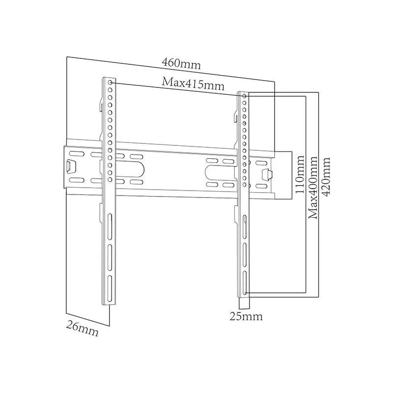 BLOW Soporte para TV LCD HQ 13-42 TYP X con bisagra 180°