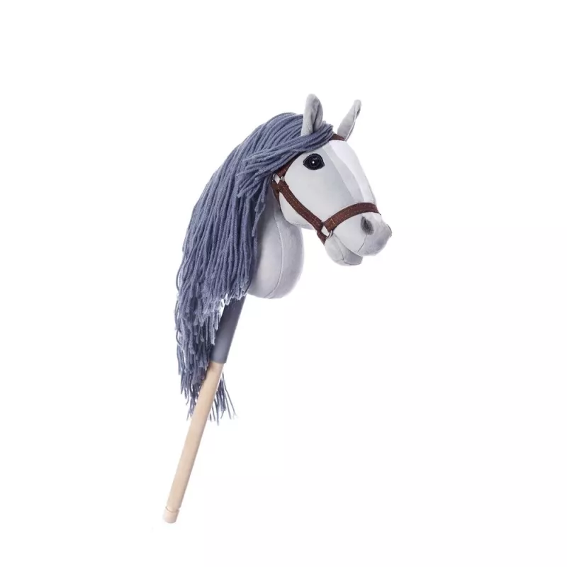 TOOTINY HOPPIHORSE caballito de peluche con palo A4, gris