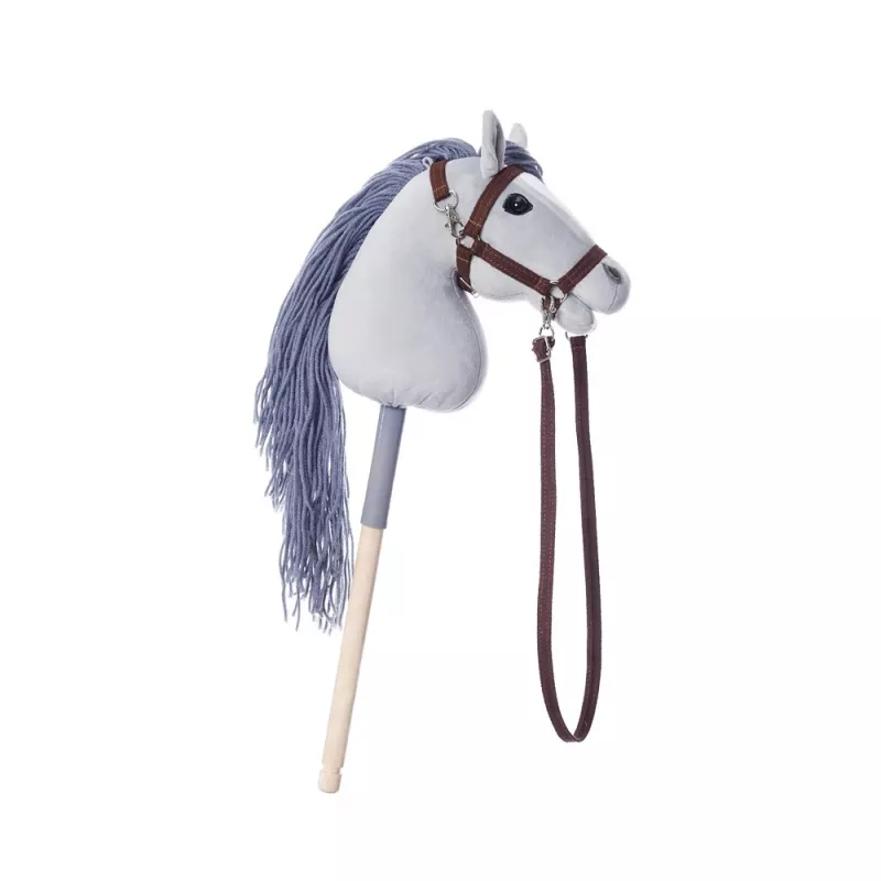 TOOTINY HOPPIHORSE caballito de peluche con palo A4, gris