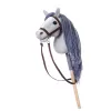 TOOTINY HOPPIHORSE caballito de peluche con palo A4, gris