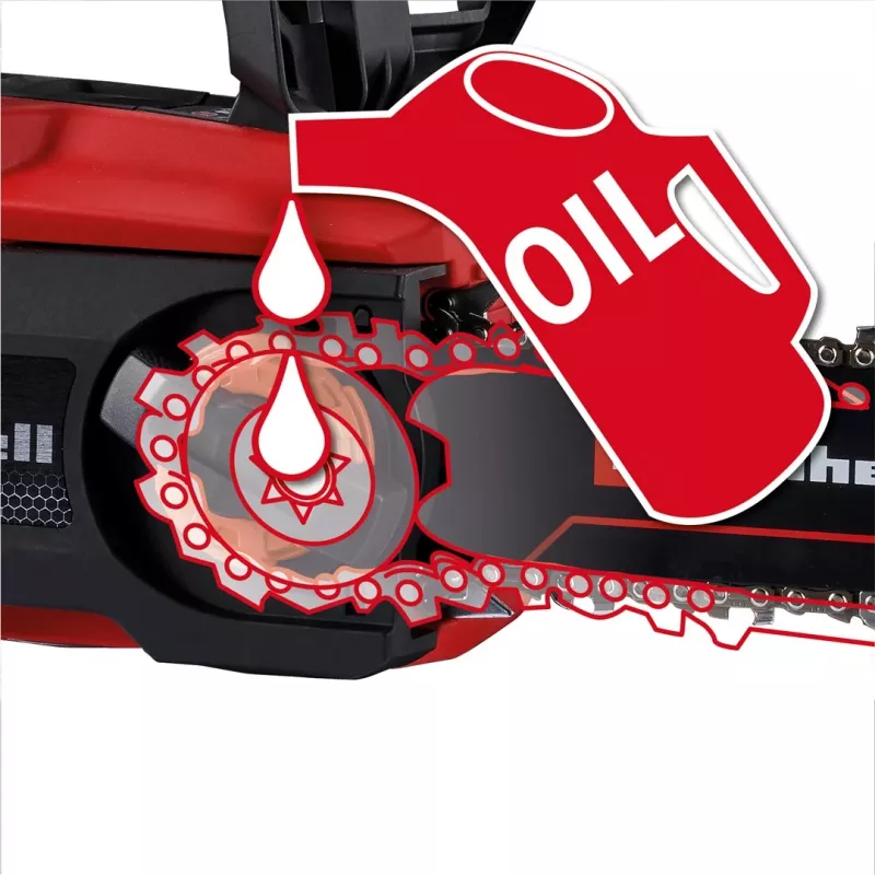 Einhell GE-LC 18/25 Li BL-Solo Motosierra de batería, motor sin escobillas, espada 250 mm, Softgrip, Power X-Change (4600070)