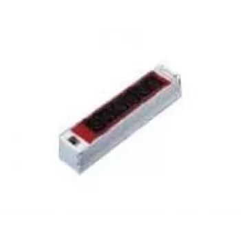Rittal Unidad de distribución de energía - 6 tomas IEC C13, montaje en rack 1U, 10A, 230V, cable 2m, Negro