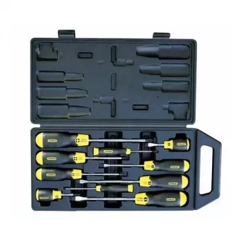 STANLEY Juego de destornilladores Cushion Grip 10 piezas (Plano + Phillips + Pozidriv + Stubby)
