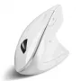 Perixx PERIMICE-813 W Ratón vertical ergonómico inalámbrico, óptico, 2,4 GHz RF + Bluetooth, Blanco