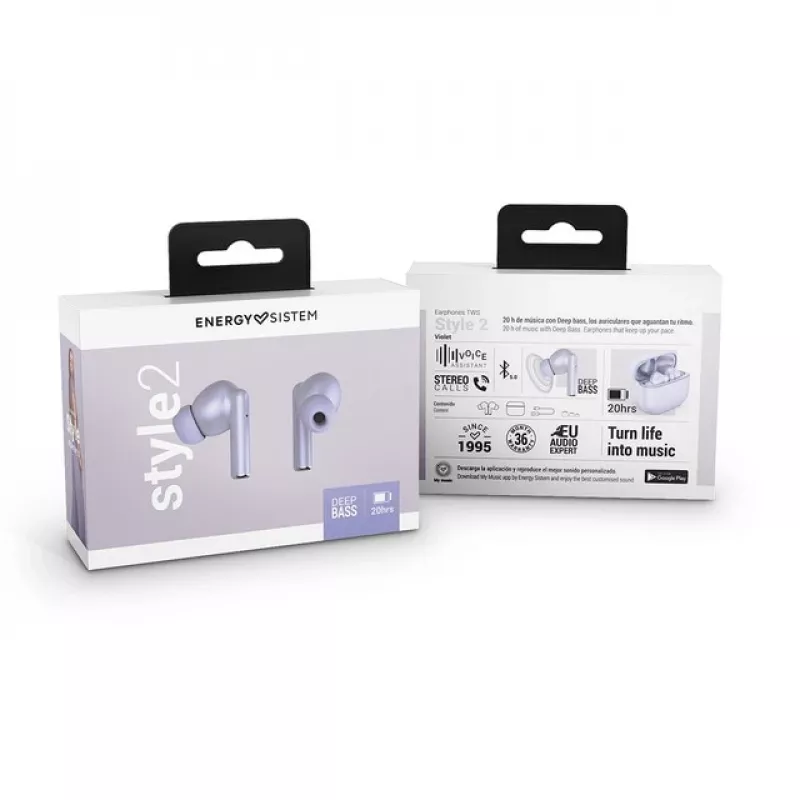Energy Sistem Style 2 Auriculares True Wireless Violeta